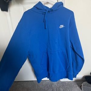 blue nike hoodie sweatshirt